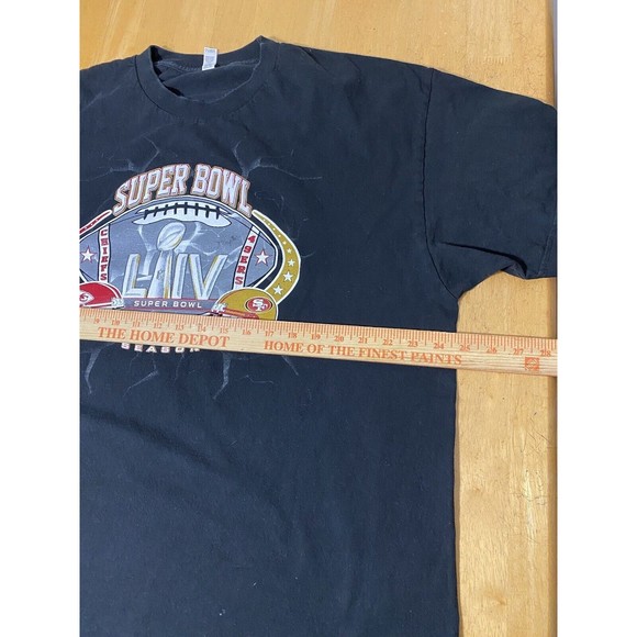 Super Bowl LIV 2020 Kansas City Chiefs Vs San Francisco 49ers SZ XXL 24.5pit2pit - Picture 4 of 5
